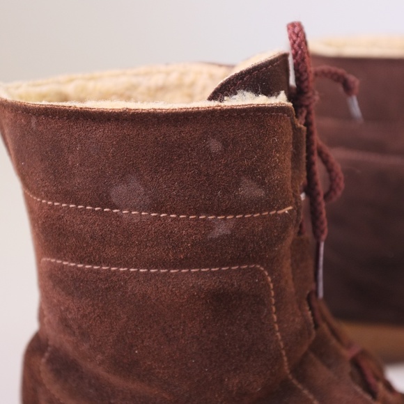 vintage brown suede boots | vtg 1960s brown boots - Picture 12 of 16